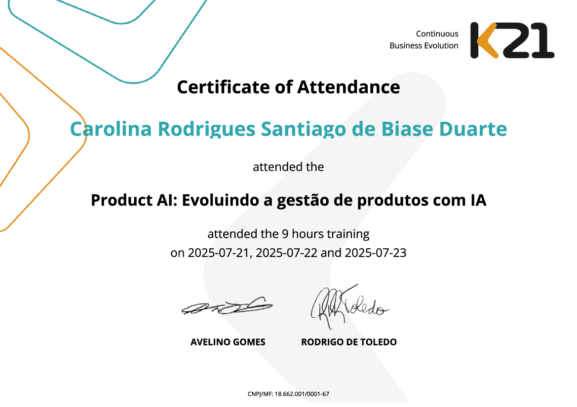 Certificado K21